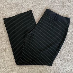 Black pants w/white pinstripe - bootcut